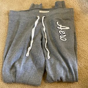 grey aeropostale logo sweatpants